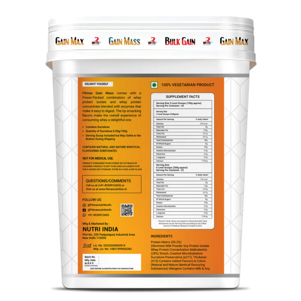 Bulk Gain 4.5Kg (Bucket) - Image 4